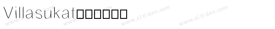 Villasukat字体转换