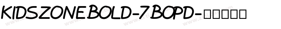 KidsZoneBold-7BOpD字体转换