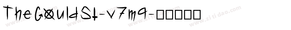 TheGouldSt-v7m9字体转换 TheGouldSt-v7m9字体转换