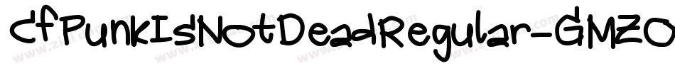 CfPunkIsNotDeadRegular-GMZO字体转换