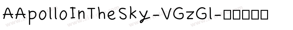 AApolloInTheSky-VGzGl字体转换