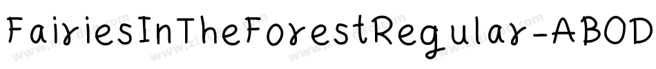 FairiesInTheForestRegular-AB0D字体转换