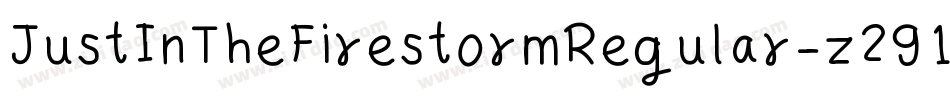 JustInTheFirestormRegular-z291字体转换