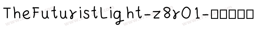 TheFuturistLight-z8r01字体转换