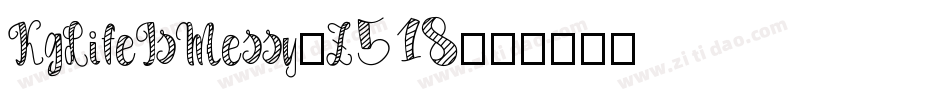 KgLifeIsMessy-Z518字体转换