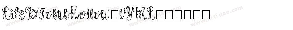 LifeIsFontHollow-vYML字体转换