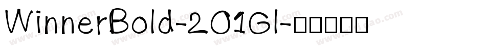 WinnerBold-2O1Gl字体转换