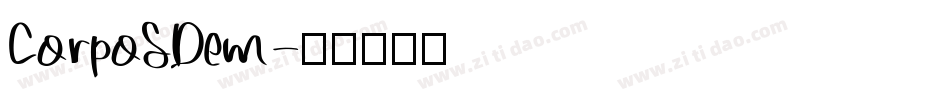 CorpoSDem字体转换