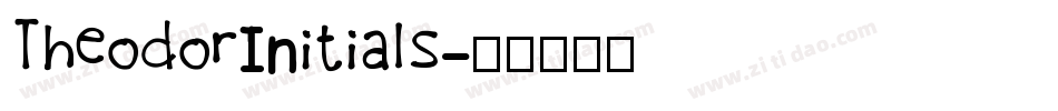 TheodorInitials字体转换