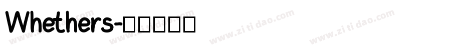 Whethers字体转换