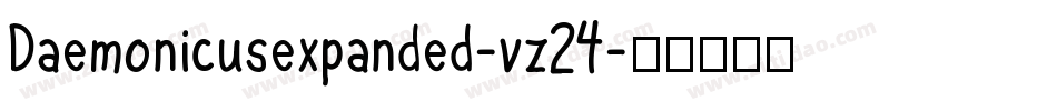 Daemonicusexpanded-vz24字体转换