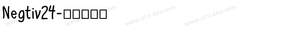 Negtiv24字体转换