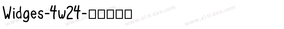 Widges-4w24字体转换
