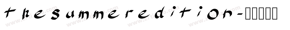 thesummeredition字体转换