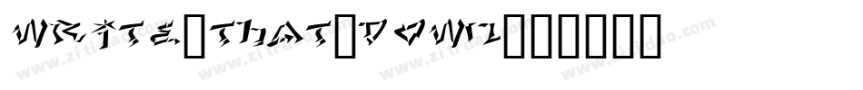 Write-that-down字体转换