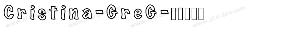Cristina-GreG字体转换