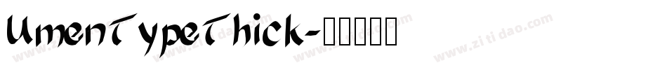 UmenTypeThick字体转换