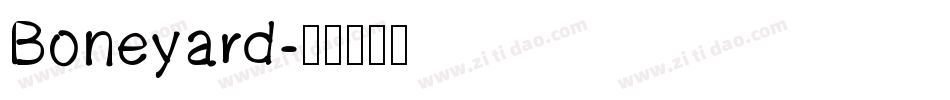 Boneyard字体转换