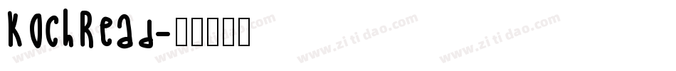 KochRead字体转换