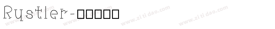 Rustler字体转换