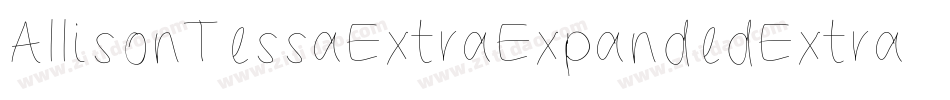 AllisonTessaExtraExpandedExtrablack-R6WM-2字体转换