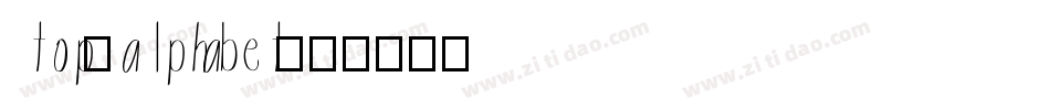 top-alphabet字体转换