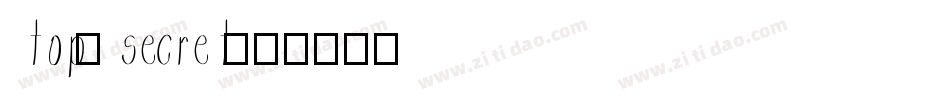 top_secret字体转换