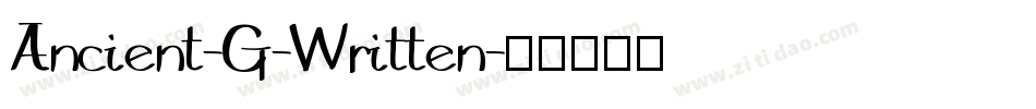 Ancient-G-Written字体转换