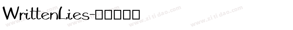 WrittenLies字体转换