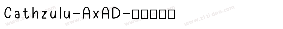 Cathzulu-AxAD字体转换