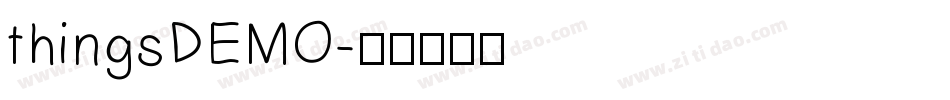 thingsDEMO字体转换