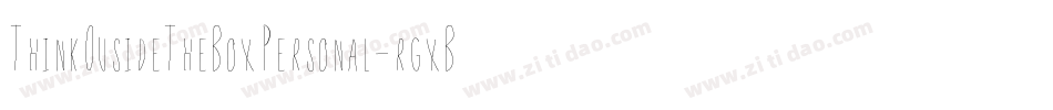 ThinkOusideTheBoxPersonal-rgxBp字体转换