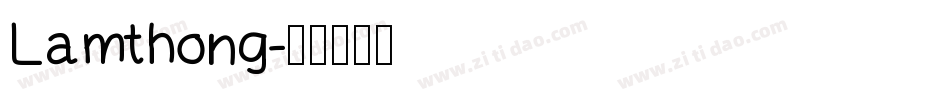 Lamthong字体转换