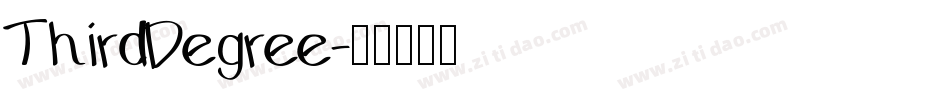 ThirdDegree字体转换
