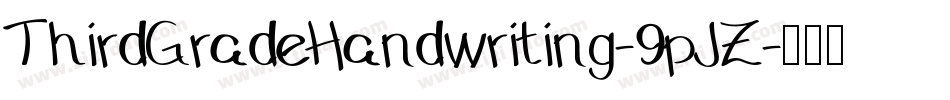 ThirdGradeHandwriting-9pJZ字体转换