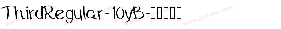 ThirdRegular-10yB字体转换