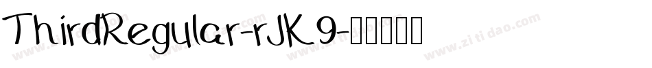 ThirdRegular-rJK9字体转换