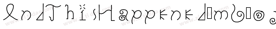 AndThisHappened-mL1oj字体转换