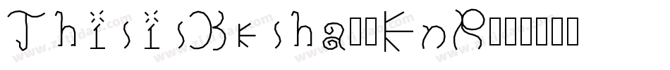 ThisisKesha-7EnR字体转换