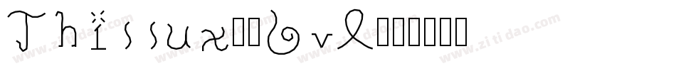 Thissux-8LvA字体转换