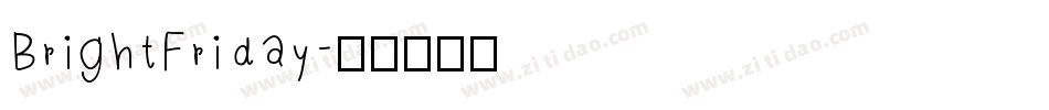 BrightFriday字体转换