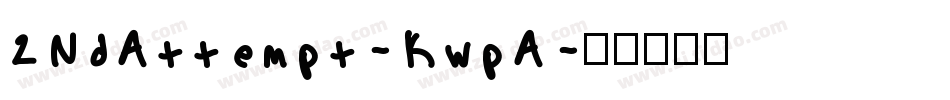 2NdAttempt-KwpA字体转换