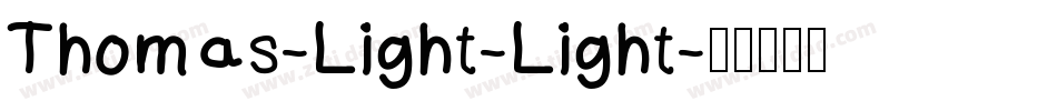 Thomas-Light-Light字体转换