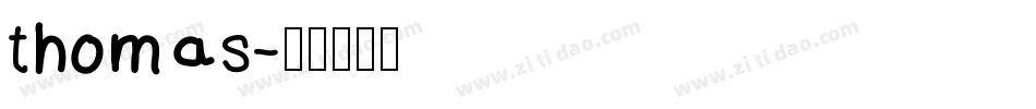 thomas字体转换