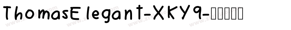 ThomasElegant-XKY9字体转换