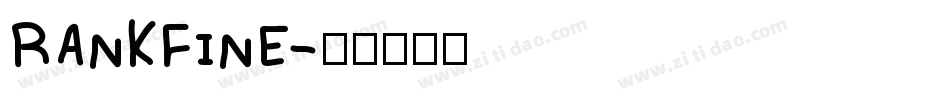 Rankfine字体转换