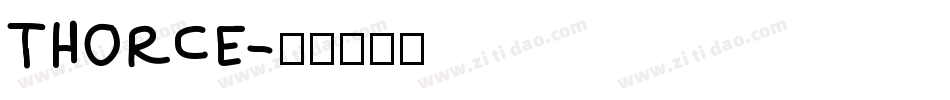 Thorce字体转换