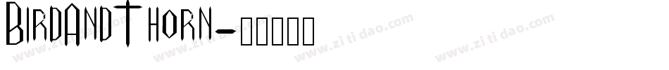 BirdAndThorn字体转换