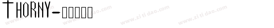 THORNY字体转换