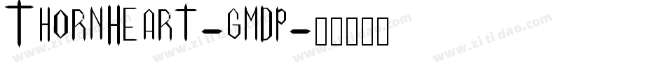 ThornHeart-gmdp字体转换